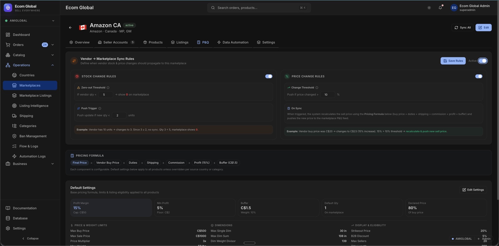 Ecom Global — AI-First Global Commerce Platform (20+ Marketplaces, 100M ...